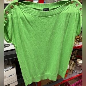 Talbot's beautiful green blouse with buttons